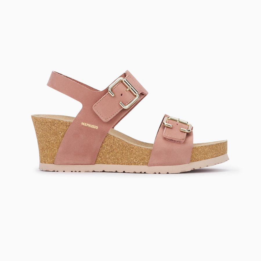 Mephisto LISSANDRA Nubuck Sko 1028954-DC - Kilehæl Dame Rosa